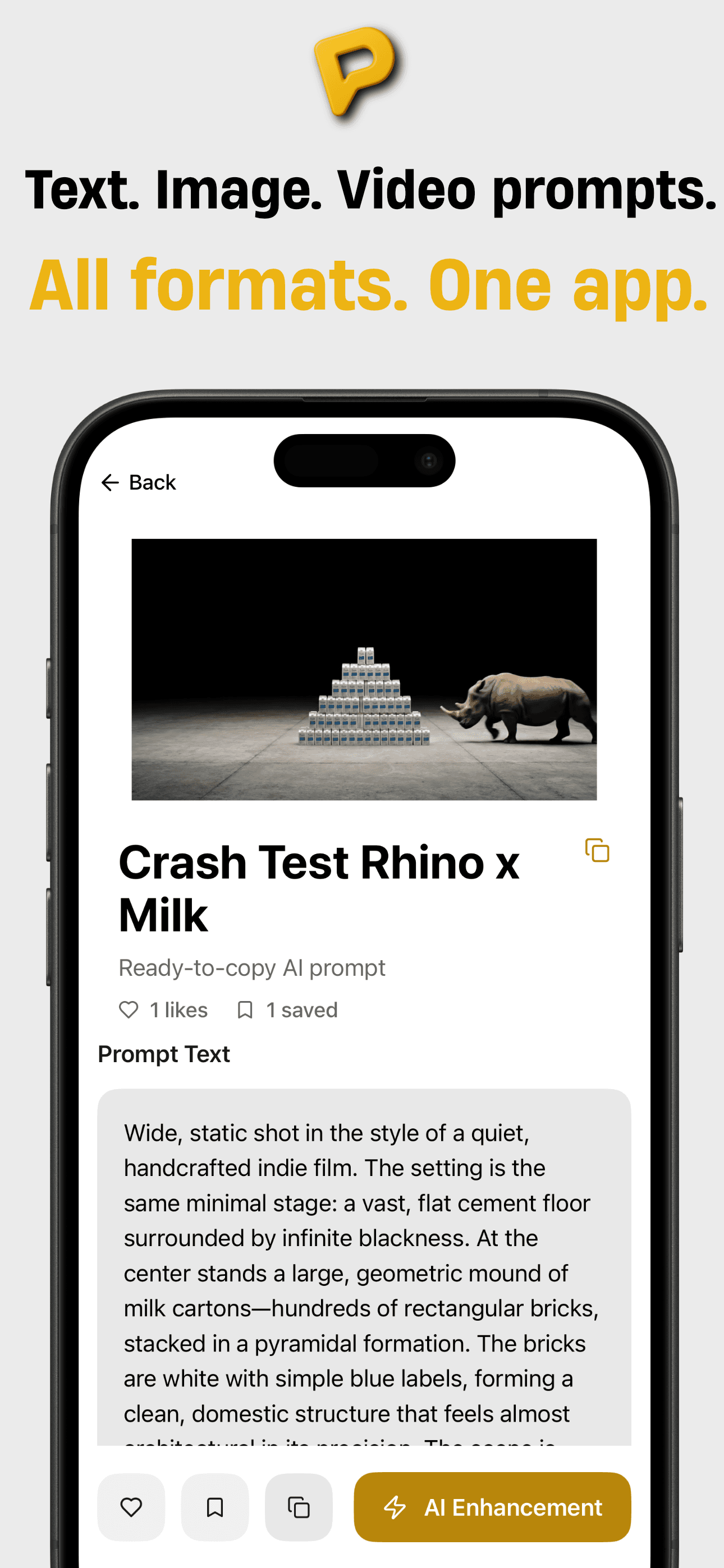 Promptit app interface - Screen 3